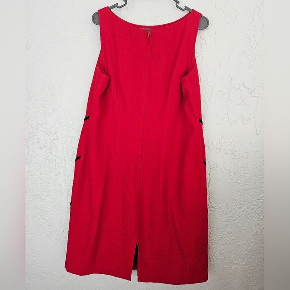 Vtg Miss Scarlett Womens 16 Red Bow Tie Sexy Holiday Dress Dinner Date Party - Picture 6 of 8